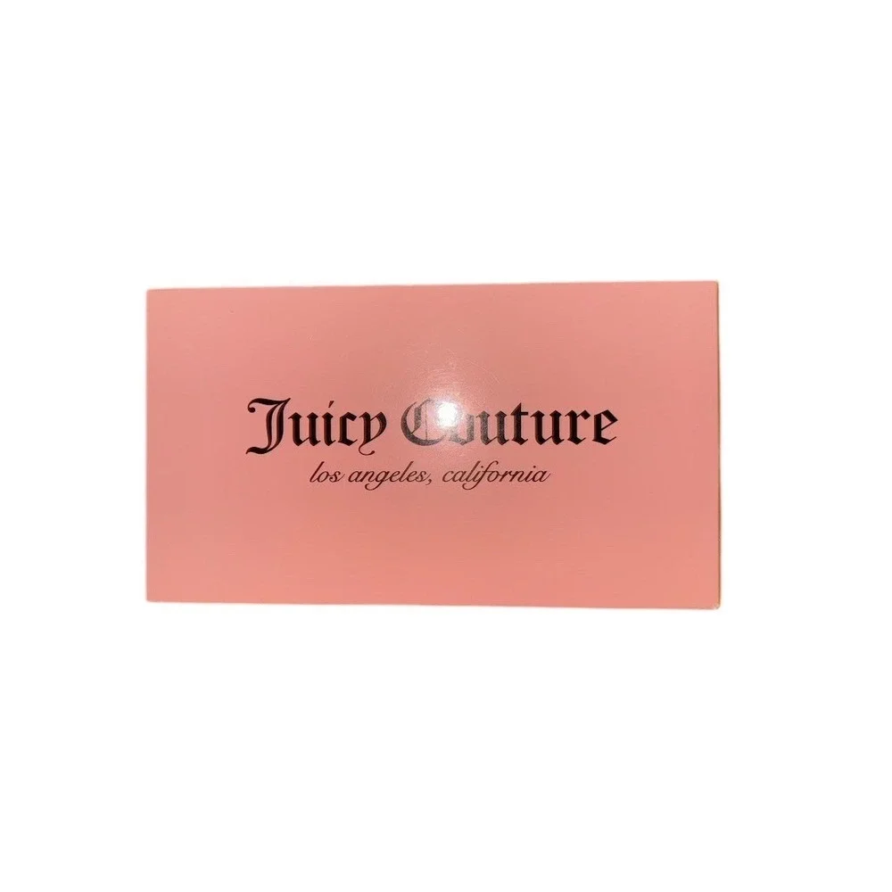 Juicy Couture‎ Card Case Wallet Chain Floral Scarf Bow Keychain 4pc Set box gift